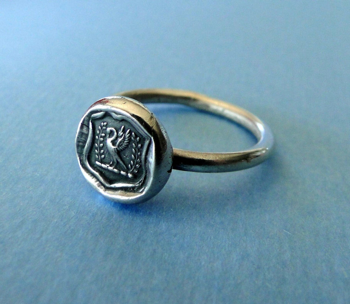 Swan stamp hot sale inside ring