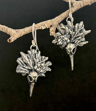 Load image into Gallery viewer, Sterling Hummingbird and pine leaves earrings